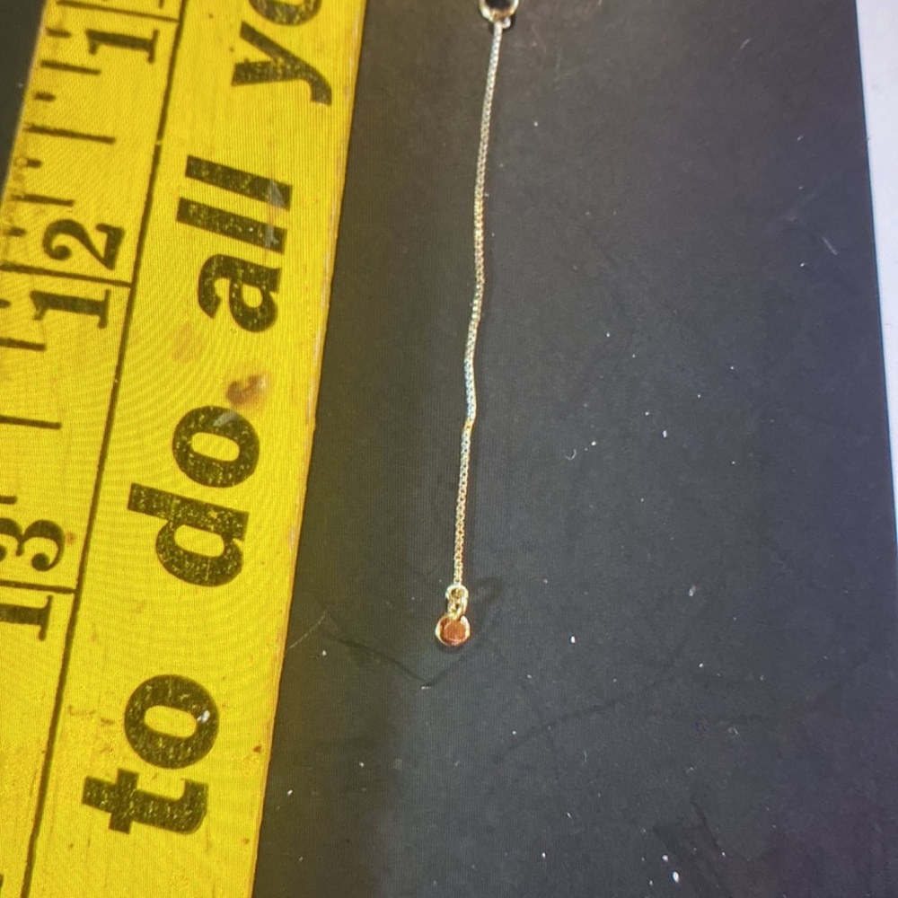 14k GP Levi double 2 necklace circle & Y - Picture 10 of 15